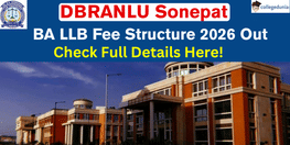 DBRANLU Sonepat BA LLB Fee Structure 2026 27 Out